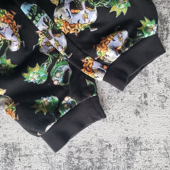 Divided Skull x Rick and Morty all over print sweat pants joggers - Picture 12 of 13